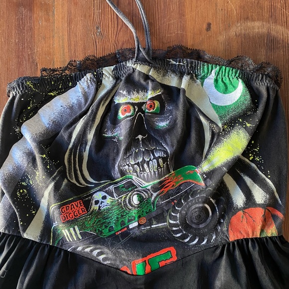 Vintage gravedigger lace slip top Super Lucky Cat - Picture 7 of 10